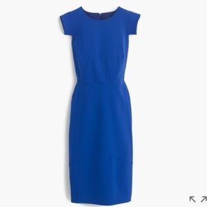 J. Crew Royal Blue Resume Dress